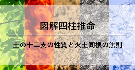 五行 土 性質|【図解四柱推命】土の十二支の性質と火土同根の法則